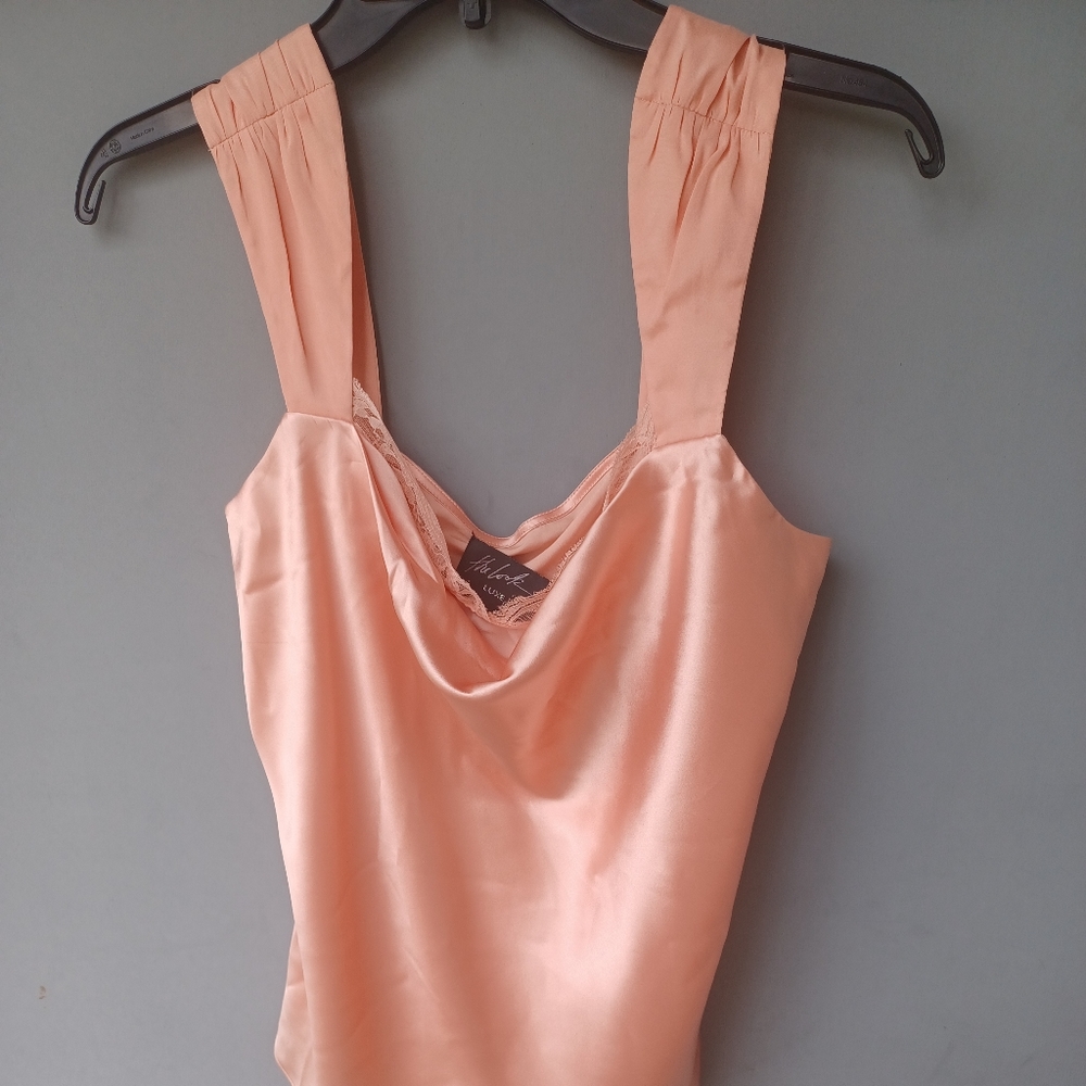 Randolph Duke The Look pink silk lace camisole top 12.